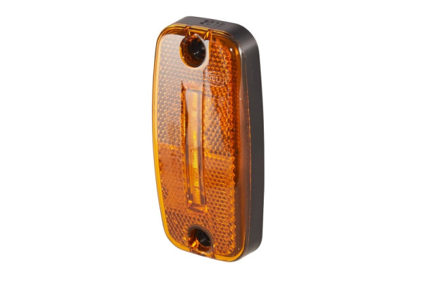 HELLA Seitenmarkierungsleuchte, LED, 12V, Schraubanschluss/Anbau, ADR/GGVS, Lichtscheibenfarbe: gelb, 2-polig, 2PS 345 600-657