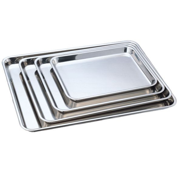 Stalgast Edelstahl-Auslagetablett, 55 x 37 x 2,5 cm (BxTxH), BB1901550