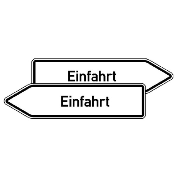 Stein HGS Innerbetrieblicher Wegweiser rechts / links, Einfahrt, linksweisend, 53.5661