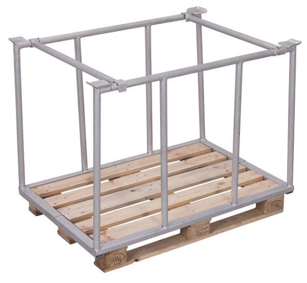 VARIOfit Palettenaufsatz Typ 75, verzinkt, Innenmaße: 1.200 x 735 mm, Nutzhöhe: 755 mm, vpa-080.016