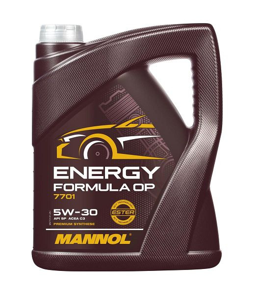 MANNOL Premium-Synthese-Motorenöl 7701 Energy Formula OP 5W-30, VE: 5 l, MN7701-5