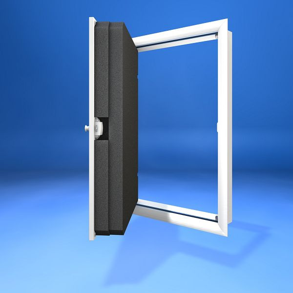 Wellhöfer Kniestocktüre mit PushLock-Verschluss und Wärmeschutz 4D, Wandöffnung 60 x 100 cm, 491