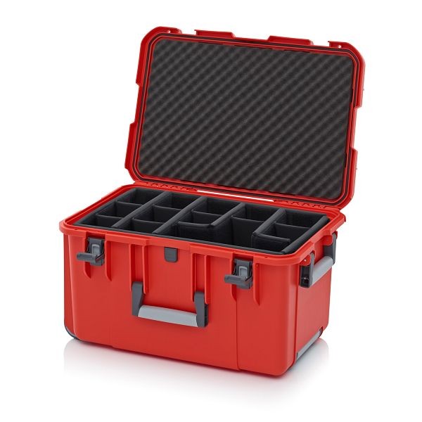 Auer Schutzkoffer Pro Trolley, Blutorange, ohne Schloss, Polstereinlage T, CP 6433 B5-2002