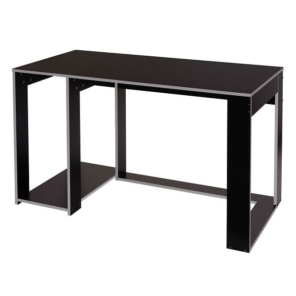 Mendler Schreibtisch HWC-J26, Computertisch Bürotisch, 120x60x76cm, schwarz-grau, 75839