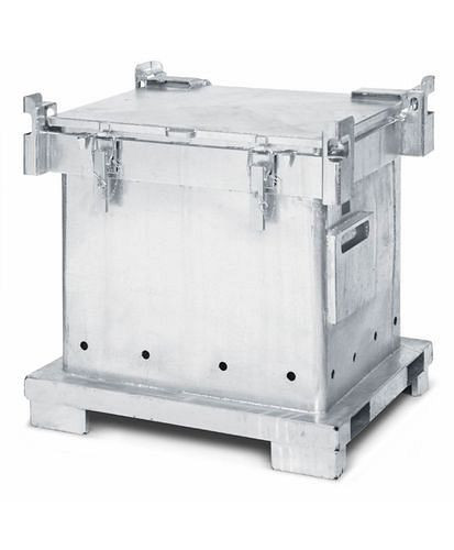 DENIOS ASP-Behälter zur Sammlung/Transport von leeren Spraydosen, 800 l, feuerverzinkt, 208-417