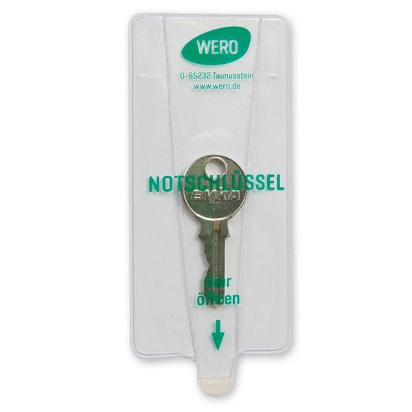 WERO Tasche für Notschlüssel, selbstklebend, mit Aufreißlasche, 209010