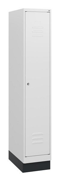 C+P Umkleidespind Classic PLUS, Sockel, 1630x300x500mm, 9016/9016, Zylinderschloss, 0800205-10 S10029