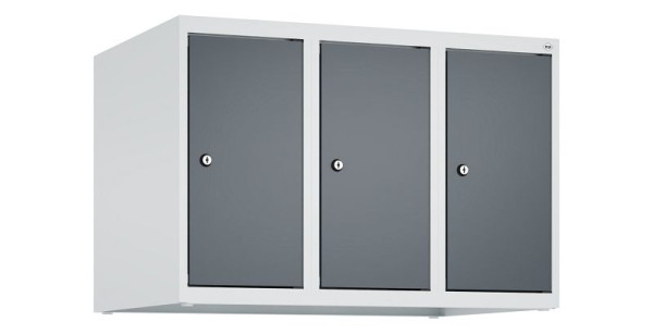 C+P Schrankaufsatz Classic PLUS, Aufsatzschrank, 7035, Zylinderschlösser, 500x750x500mm, Anthrazitgrau, 080090-39 S10037