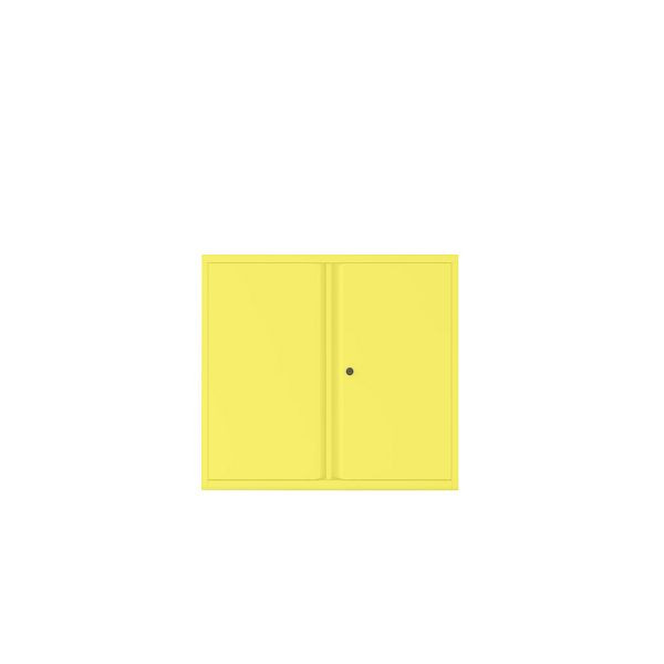 Bisley Essentials Flügeltürenschrank, Höhe 1000-1024 mm, 641 zinkgelb, YECB09101S641