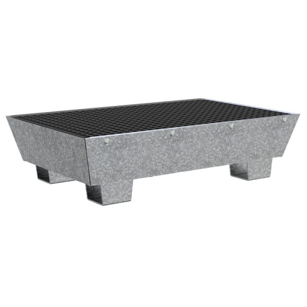 STEIN HGS Auffangwanne Typ S, aus Stahl, verzinkt, Gesamtbreite 660 mm, Gesamthöhe 270 mm, 80 L, 81308.0002