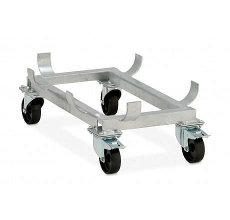 Cemo Lenkrollengestell komplett, auch für Streugutbehälter, 7814, 4052886100592