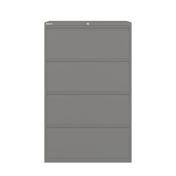 Bisley Essentials Schubladenschrank, Höhe 1300-1324 mm, 649 slate, YESF0813649