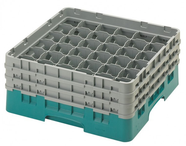 Cambro Spülkorb mit 36 Fächer Camrack® 17,4 cm Türkis, 36S638414