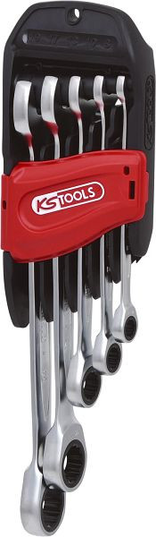 KS Tools GEARplus Ratschenringmaulschlüssel-Satz, 5-teilig 8-19mm, 503.4255