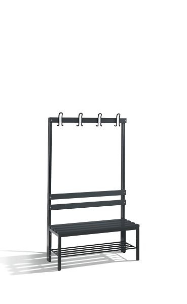 C+P Garderobenbank einseitig Basic, H1650xB1000xT400mm, 8050-110 S10081