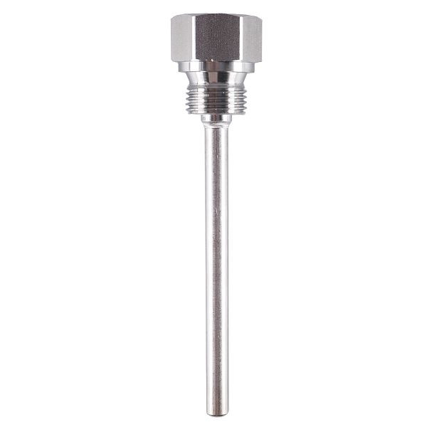 JUMO Schutzhülse zum Einschrauben, Einbaulänge 120 mm, Edelstahl, Innendurchmesser: 6,5 mm, 60694050