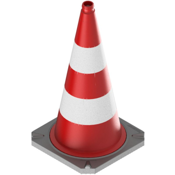 Stein HGS Leitkegel BASt-geprüft nach TL-Leitkegel, 750 mm / RA1 / 5 kg, BASt-Prüf-Nr.: 94 3S 001, 12425