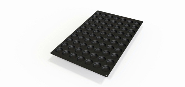 Schneider Silikon-Backform 600 x 400 mm, Florentiner Mini, 70 x15 ml, Ø 45 mm, Höhe: 10 mm, 115341
