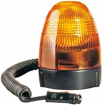 HELLA Halogen-Rundumkennleuchte - KL Rotafix - 24V - gelb - Magnetbefestigung - 2-polig, 2RL 007 337-057