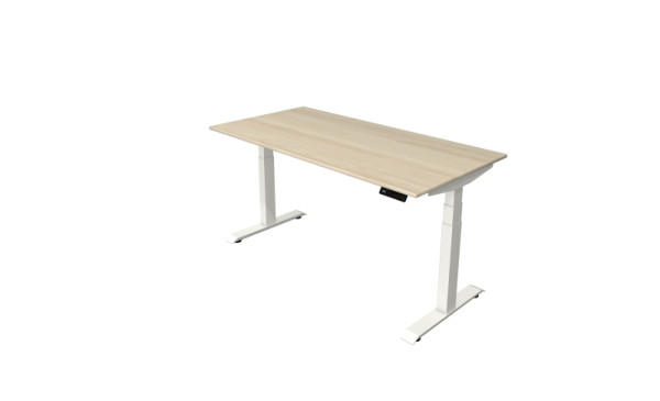 Kerkmann Steh-/Sitztisch Move 4 neu 160 x 80 cm Gestell weiß, Tischplatte Ahorn, 10090650