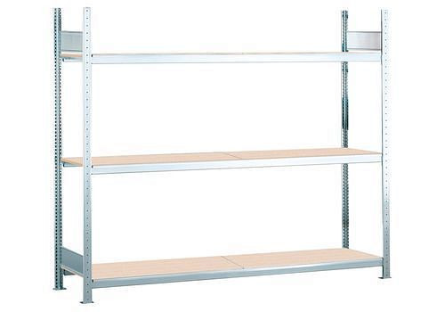 Schulte Weitspannregal mit Spanplatten, Grundfeld, 3 Lagerebenen, Fachbreite 2500 mm, 2560 x 836 x 2000 mm, 278974
