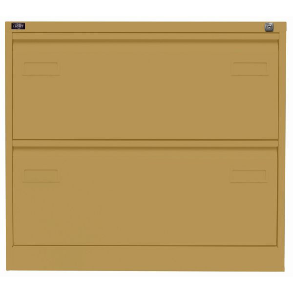 Bisley LIGHT Hängeregistraturschrank LIGHT, doppelbahnig, 2 HR-Schubladen, 682 dijon, CDF2682