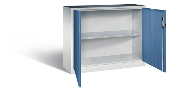 C+P Werkzeugschrank Acurado, H1000xB1200xT400mm, Farbe: Lichtgrau / Fernblau, Muldengriff, 8830-000 S10251