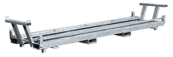 Schake Twintraverse 15 für Bauzaun und Füße, Standrohr: Ø 42,4 mm max. Querrohr: Ø 26,9 mm Abmaße: 3,30 x 0,48 m Ausführung: verzinkt, 3B212T-15