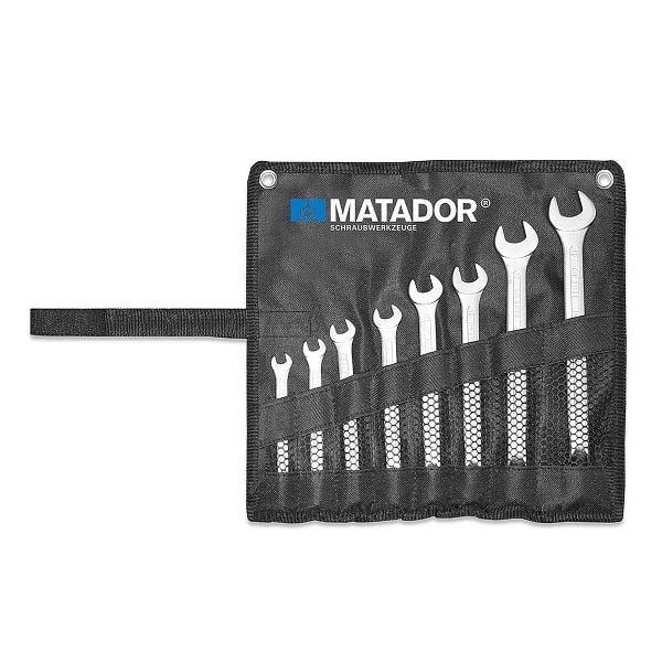 MATADOR Doppelmaulschlüssel-Satz, 8 teilig, 6x7-20x22 mm, 0100 9080