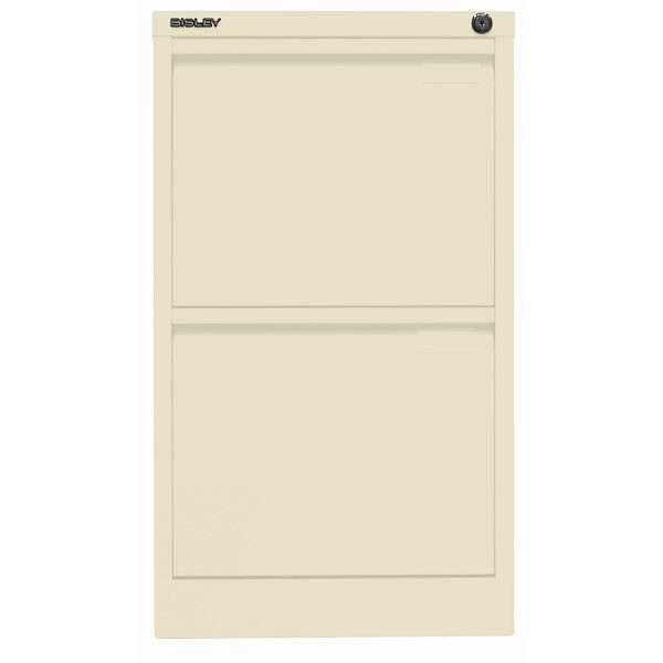 Bisley Hängeregistraturschrank, einbahnig, 2 HR-Schubladen, 669 hellelfenbein, 3623669