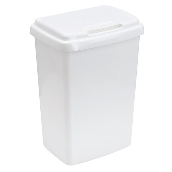 Stein HGS Abfallbehälter -Top-Fix-, 50 Liter aus Kunststoff, mit Klappdeckel, VE: 5 Stück, 16939