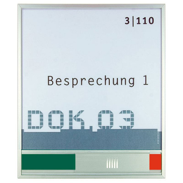 Stein HGS Türschild -New Age-mit Frei/Besetzt-Anzeige, 120x142x6mm, na5100