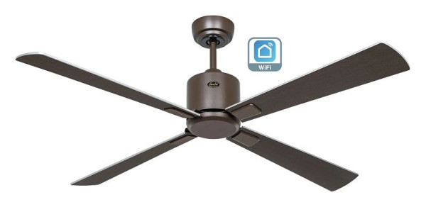 CasaFan Deckenventilator Eco Neo III 132 Lack bronze-Wenge/Lack silber WiFi, 949242W