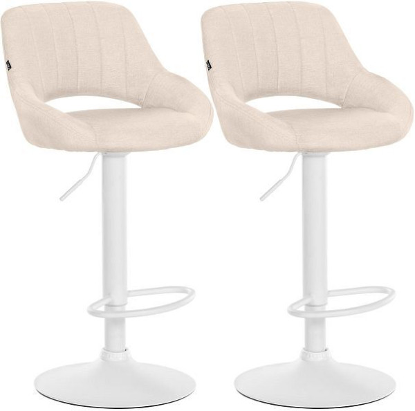 CLP Barhocker Milet Stoff W, creme, VE: 2 Stück, 324423