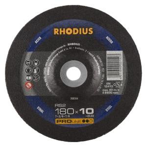 Rhodius PROline RS2 Schruppscheibe, Durchmesser [mm]: 180, Stärke [mm]: 10, Bohrung [mm]: 22.23, VE: 10 Stück, 200266