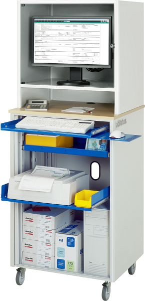 RAU Computer-Station adlatus - Modell 2075, B720 x T660 x H1850 mm, 07-2075.11