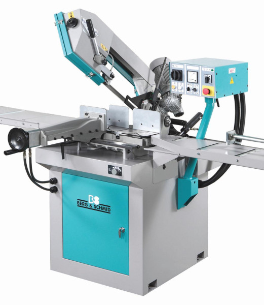 Berg & Schmid Doppel-Gehrungsbandsäge 400 Volt 2 Geschwindigkeiten GBS 242 DG HA-I 37+74 m/min, 1,1/1,3 kW 400 V 50 Hz 37+74 m/min. SB 2.965mm, 20350