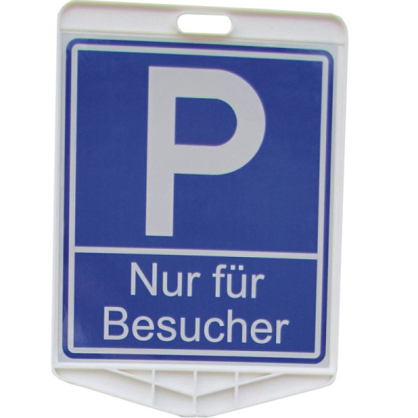 Stein HGS Parkplatzschild -Nur für Besucher- aus Kunststoff, aufschraubbar, 350 x 410 mm, 20392