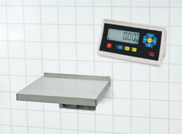 FLINTAB Wandwaage Light, 60kg, mit STAN07, Wägezelle VA-IP68, geeicht, mit Lithium-Polymer-Akku, PS6722.01-1300-524-ADE H3036-001