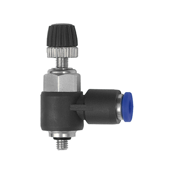 Riegler Drosselrückschlagventil »Blaue Serie« mini, Zuluftdrosselung, M3 außen Ø4mm, 135549