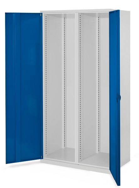 Kappes Schwerlastschrank Leergehäuse/Mod 50, 1950 x 1000 x 600 mm, RAL 7035/5010, Mit Mitteltrennwand, Vollblechtüren, 1463.00.1016