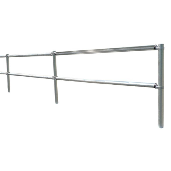 Stein HGS Verkehrsschutzgitter-System Ø 60 mm, Querrohr, Rastermaß 2650mm, Länge 2500mm, inkl. Alu-Schellen, ohne Farbe, 419.625