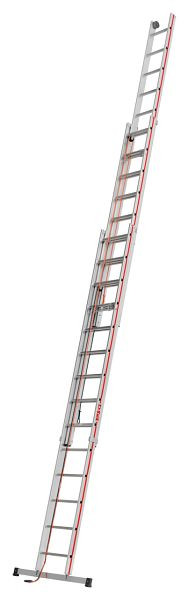 HYMER Seilzugleiter, dreiteilig, 3x14 Sprossen, Länge eingefahren 4,13 m / ausgefahren 9,74 m, 406142