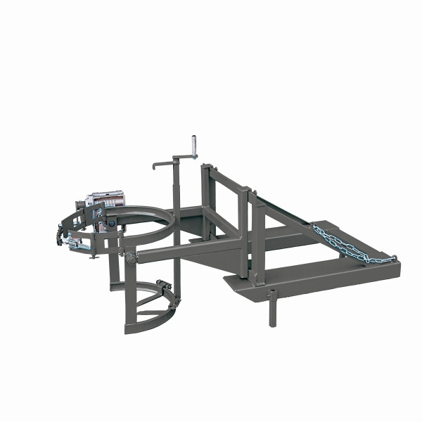 Eichinger Industrie Fasskipper oben und unten Halterung, Kette, 1 x Fass anthrazitgrau, 22350200000096