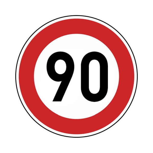 Stein HGS Zulässige Höchstgeschwindigkeit km/h (Wunschangabe) Nr. 274, 600 mm / RA1 / Flachform 3 mm, 90 km/h, 274-213-90