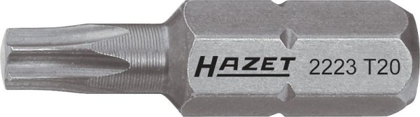 Hazet Bit, Sechskant massiv 6,3 (1/4 Zoll), Innen TORX® Profil, T15, 2223-T15