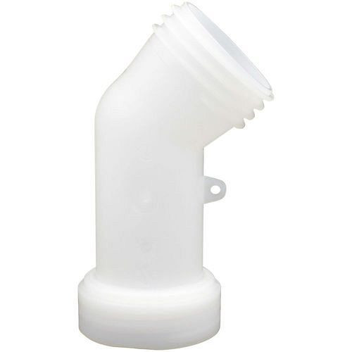 DENIOS IBC-Auslaufstutzen DN 50, 1-teilig, mit Grobgewinde S60x6 IG, 45° abgewinkelt, VE: 5 Stück, 311438