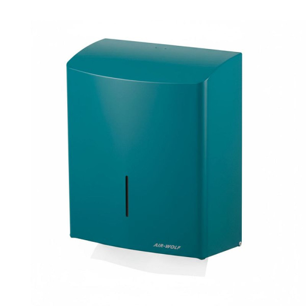 Air Wolf Papierhandtuchspender, blau-grün RAL 5021, 60-331
