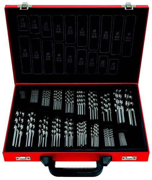 KS Tools HSS-G Co 5 Spiralbohrer-Satz, 170-teilig, 1-10mm, 330.3640
