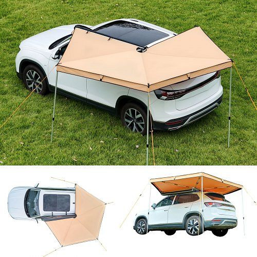VEVOR Auto-Markise 270°, 3,19x3,07x2,10 m, wasserdicht (UV50+), mit Tragetasche, für SUV, Van, LKW & Camping, QCCP12759FTSTOWKB001V0